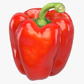 3D model Bell Pepper Red